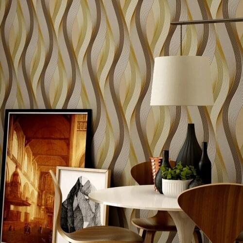 Bar Hotel Pvc Modern Wallpaper Designs Geometric Living Room Wall Paper 3d Roll 10 Stripes Wallpaper Living Room Vinyl Wallpaper