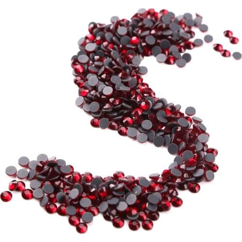 Rhinestones Glass SS30 Siam 40Gross Hot Fix Strass Flatback Hotfix Crystal Stones For clothing Sew on rhinestone