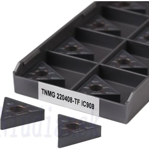 TNMG220408-TF IC907 IC908 Carbide Inserts CNC Lathe Tools TNMG220404-TF IC908 IC907 Cutting Blades Stainless Steel Turning Tools