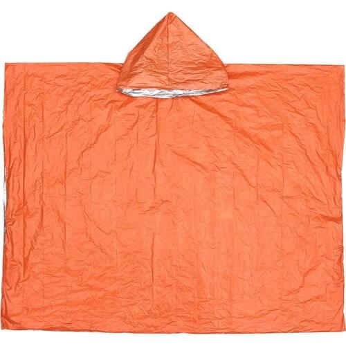 Outdoor Emergency Raincoat Poncho Rainwear Portable Blankets Thickened Reflective Windproof Survival Camping Cycling Equipment