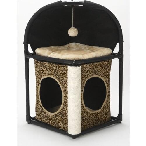 Four seasons cat litter, hanging ball, grab column, diving platform, combined detachable cat climbing frame