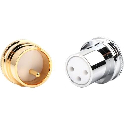 High Quality Noise Stopper Gold/Rhodium Plated Copper XLR Plug Caps XLR Plug caps hifi audio protective xlr plug caps