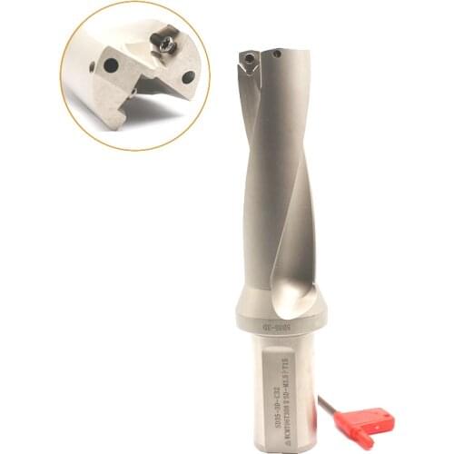 WC indexa insert Drills 14mm 15mm 16mm 20mm 30mm C25 C32 CNC Indexable U Drill 2D Power Drilling Bit for Metal Tool
