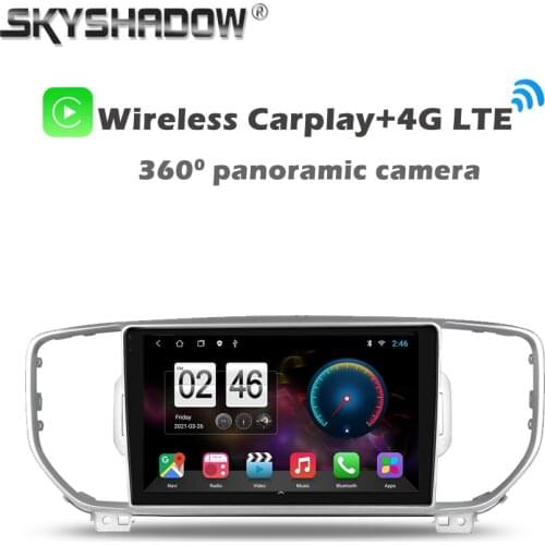 360 Panoramic Camera Carplay 6G+128G Android 10.0 Car DVD Player GPS WIFI Bluetooth RDS Radio For KIA Sportage 4 KX5 2016 - 2019
