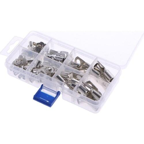60PCS Multimedia Electronics Wire Bolt Hole Copper Cable Tinned Lugs Plated Wire Connector Terminals Set Car Generous