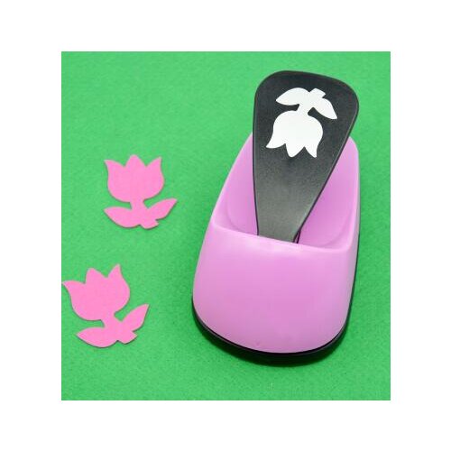 Free shipping 2"(5.0cm) tulip shape save power EVA foam craft punch DIY greeting card handmade puncher Scrapbook Handmade