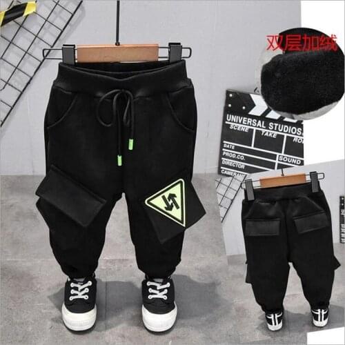 Boy pants winter boy trousers children Sweatpants 2-7years kids sports casual pants boys Thickening pant boy clothes