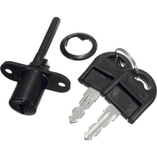 Zinc Alloy Computer Desk Cabinet Mailbox Drawer Cupboard Locker Cam Lock with Keys, Black