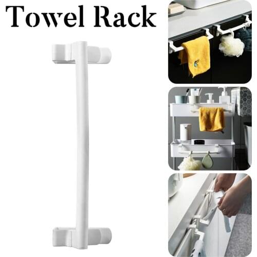 Kitchen Holder Towel Hanger Rack Bar Cabinet Rag Hanging Holder Bathroom Organizer Shelf Toilet Holders