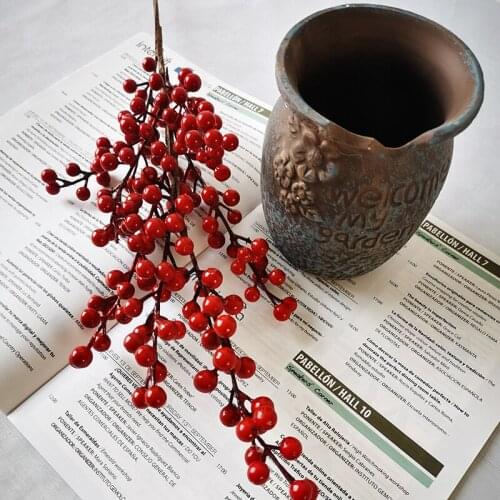 High Simulation Berry Branch Household Festival Party Decoration Supplies 1 Piece Aritifical Plant Flowers