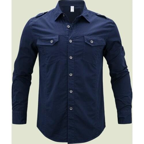 5XL Mens Outdoor Climbing Training Camping Cotton Breathable Shirts Tops Large Male Long Sleeve Loose Tactical Military Shirt