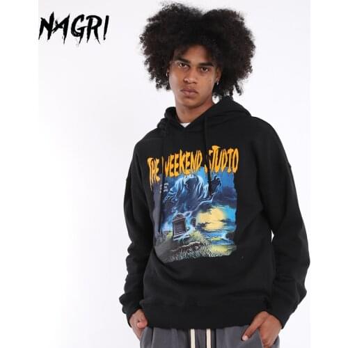 Men Hoodies Sweatshirt Winter Graphic Cotton Hooded Sweatshirt Hip Hop Loose Jumper Long Sleeve Casual Pullover Sweatshirts