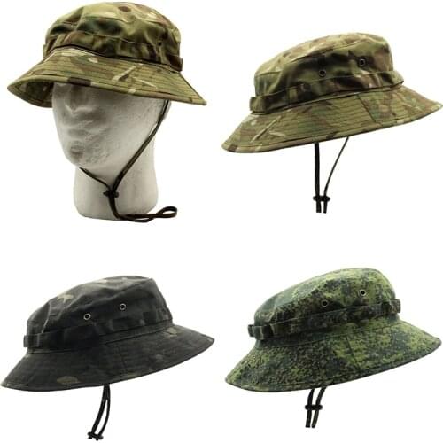 2021 New Tactical Hat British All Terrain Camouflage Short Brim Benny Hat Geely Narrow Brim Round Brim Hat