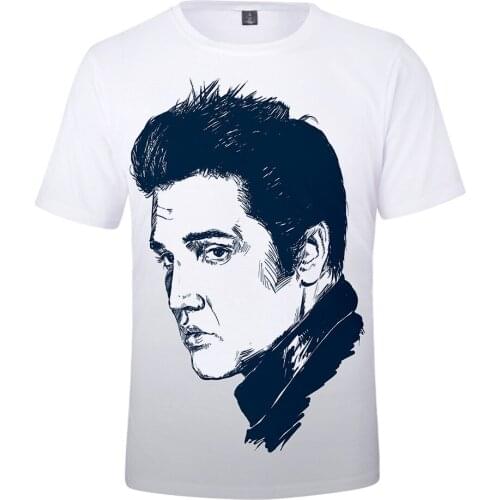 New Elvis Presley 3D Short Sleeve Men and Women Comfortable Hot Casual 3D Tops Summer T-Shirt Pop Elvis Presley Short