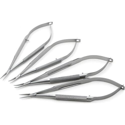14cm ophthalmic microscopy needle holder double eyelid surgery needle holder straight elbow