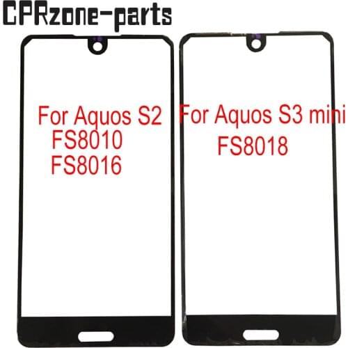 5.5" New 100% tested For Sharp Aquos S2 S3 mini front outer touch glass sensor lens panel FS8010 FS8016 FS8018 free shipping