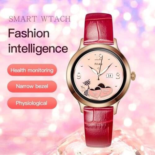 AAA+ Smart Watch Women 1.09'' Full Touch Screen Sports Fitness Tracker IP68 Waterproof Bluetooth For IOS Android Xiaomi Phone