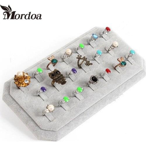 Jewelry Frame Velvet Earrings Holder Finger Ring Earring Display Stand Jewelry Display shelf Show Case Organizer Tray