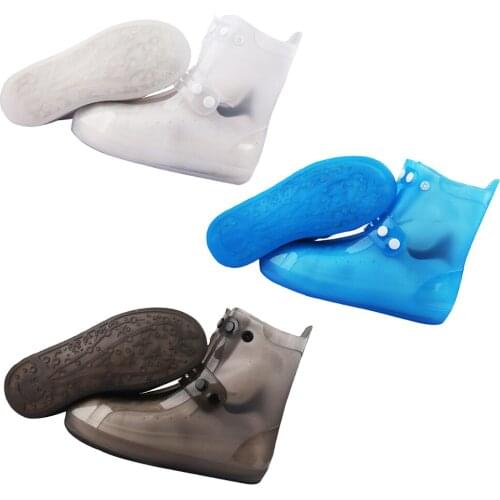 Shoes Covers Rain Boots Waterproof Reusable Foldable Thicken Sole Overshoes