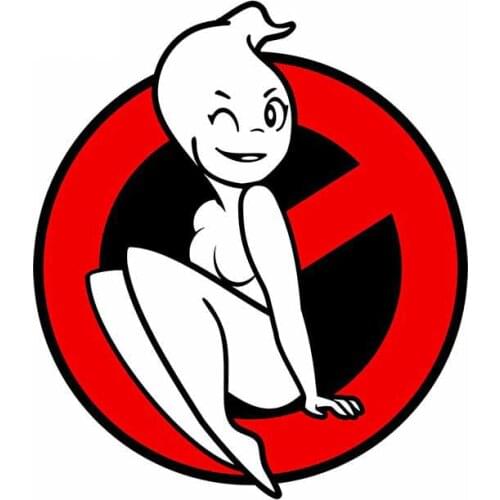 Funny Car Stickers Ghostbusters Woman Waterproof Vinyl Decals JDM VAN RV Car Wrap Decoration