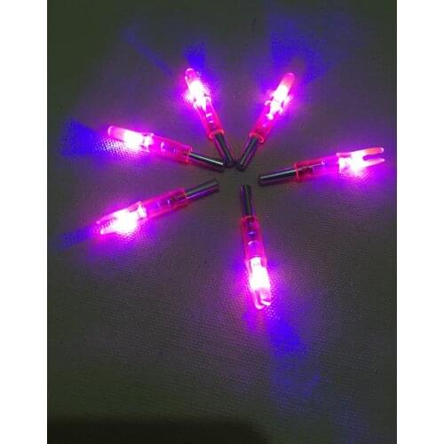 12pcs Lighted Nock compound bow Led Lighted arrow Nock for ID6.2mm archery carbon arrow