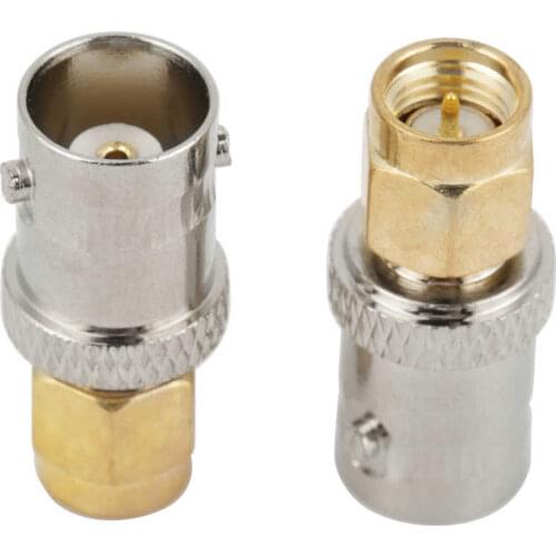 2pcs SMA Connector BNC to SMA Adapter Testing Equipment for Antenna Connection