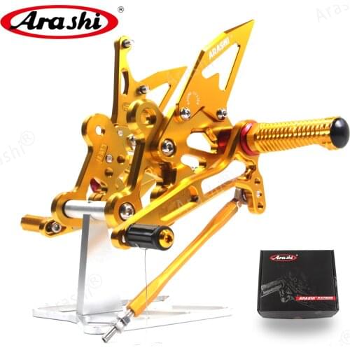 Arashi For SUZUKI GSXS750 GSXS 750 GSX-S750 2015 2016 2017 2018 2019 2020 2021 CNC Rider Rearset Adjustable Footrests Foot Pegs