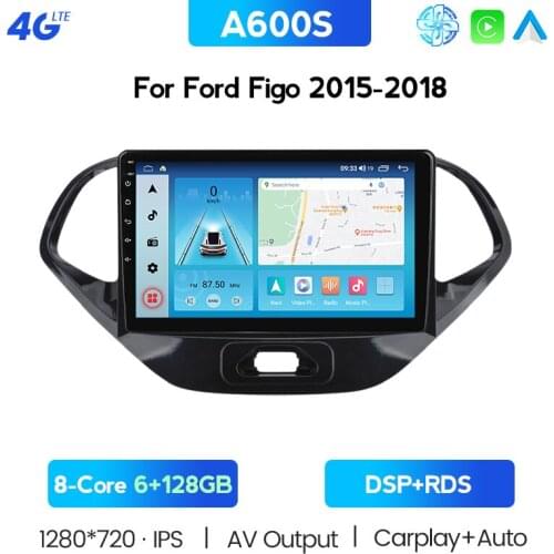 2Din IPS Touch Screen Car Radio For Ford FIGO 2015-2018 Android 11 Car Stereo GPS Navigation Auto Radio Video Player RDS Carplay