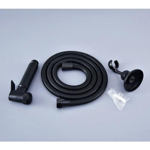 Oil Rubbed Bronze Bathroom Hand held Bidet Sprayer Faucet Spray Gun &1.5m Shower Hose & Shower Holder Nhh106