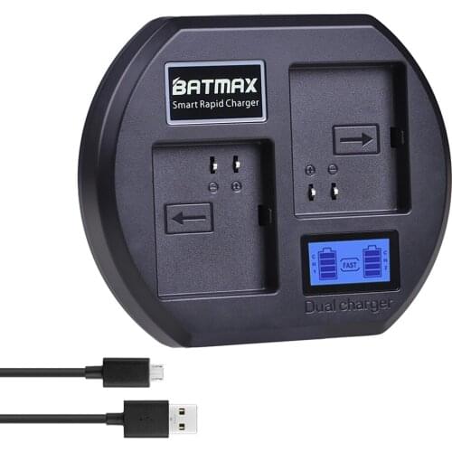 Rapid LCD Display USB Dual Charger for Arlo Security Light Arlo Pro Smart Home Cameras Arlo Pro 2 & Arlo Go Batteries VMA4410