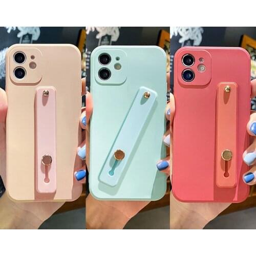 Fabulous Liquid Silicone Wrist Strap Phone Holder Case For Samsung Galaxy A52,A72 Phone Holder Cover For Samsung A42 5G,A32 5G