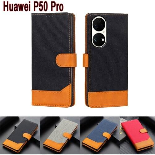 Stand Cover For Huawei P50 Pro Case Flip Wallet Leather Magnetic Card Hoesje Etui Book For Huawei JAD-AL50 Phone Case Coque Capa