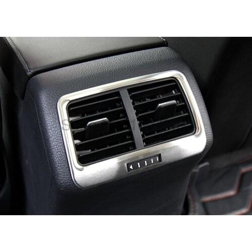 For Volkswagen Golf 7 MK7 2014 2015 Chromed Car Rear Seat Air Condtioning A/C Vents Outlet Molding Trim Cover Accessories
