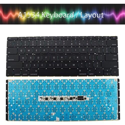 Laptop A1534 US Keyboard for MacBook Retina 12" A1534 US Keyboard MLHA2 MLHC2 EMC 2991