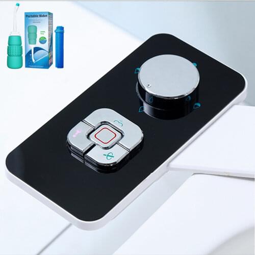 WITHLENT Bidet Attachment Ultra Toilet Seat Water Spray Non electric Self-cleaning Dual Nozzles Ass sprayer+Travel Bidet