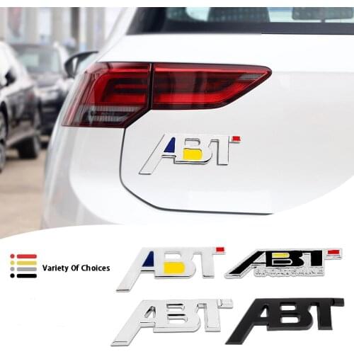 Metal ABT Badge 4Motion Emblem Decals Front Grille Stickers For Audi Q3 Q4 Q5 Q6 Q7 A3 A4 A5 A6 A7 A8 RS RS7 RS4 Car Accessories