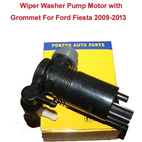 Wiper Front & Rear Windscreen Wiper Washer Pump Motor with Grommet For Ford Fiesta 2009-2013 Hatchback Estate Twin Water Outlet