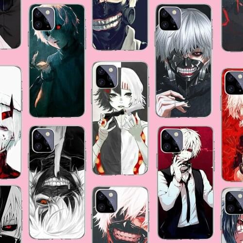 Soft Clear TPU Phone Case for IPhone XR X XS 12 11 Pro Max 7 8 6 6S Plus SE 2020 Japanese Anime Tokyo Ghoul Suave Cover Coque