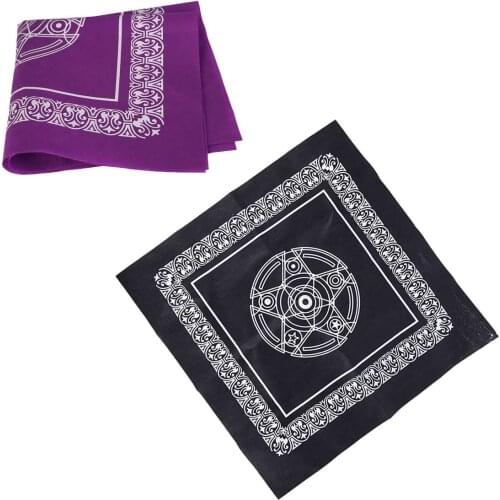 49x49cm Non-woven Board Game Textiles Tarot Table Cover Playing Cards Pentacle Tarot Game Tablecloth Square Tapestry