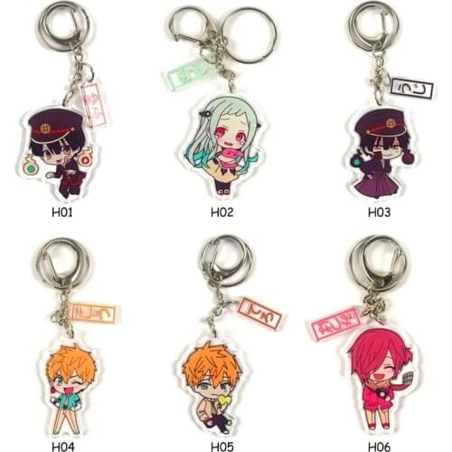 New Anime Toilet-bound Hanako-Kun Acrylic Keychain Toilet Bound Jibaku Shounen Hanako Kun Pendant Keyrings