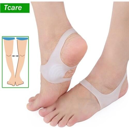 Tcare 1 Pair O-type Foot Corrector Insoles Pads No Slip Shoes for Men and Women Silicone Orthopedic Insoles Arch Pain Relief New