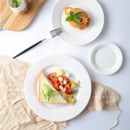 Simplicity Ceramics Plate Western Steak Pasta Dish Dining Table Main Course Plates Restaurant Serving Tray Kitchen Tableware