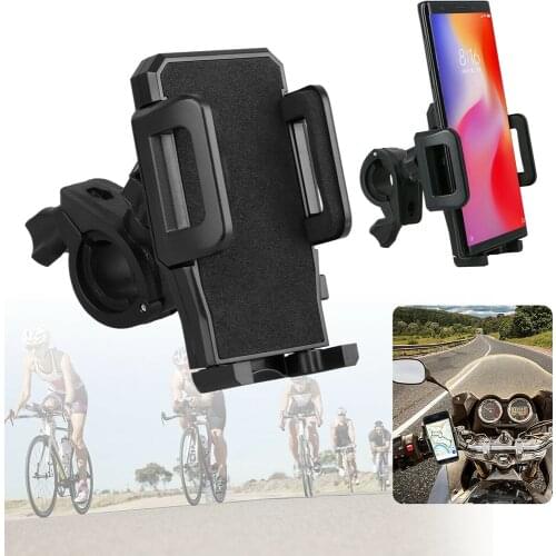 Adjustable Bike Cell Phone Holder 360° Rotation Nonslip Motorcycle Phone Handlebar Smartphone Fixing Tool Cycling Equipment