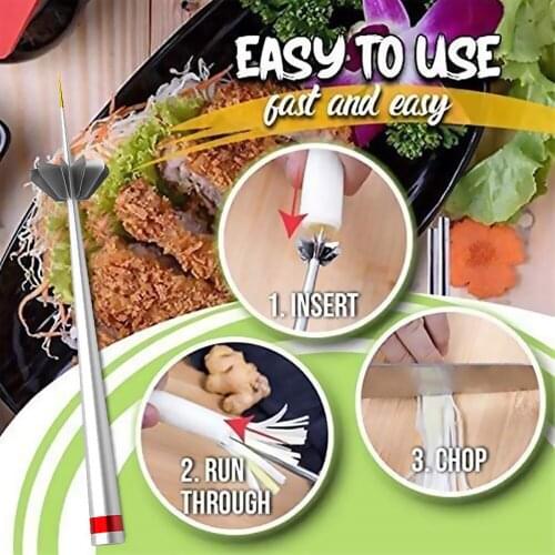 Onion Blossom Cutter-Multi-Function Stainless Steel Plum Onion Cutter Fruit Vegetable Chopper Shredder Slicer Kitchen Tool