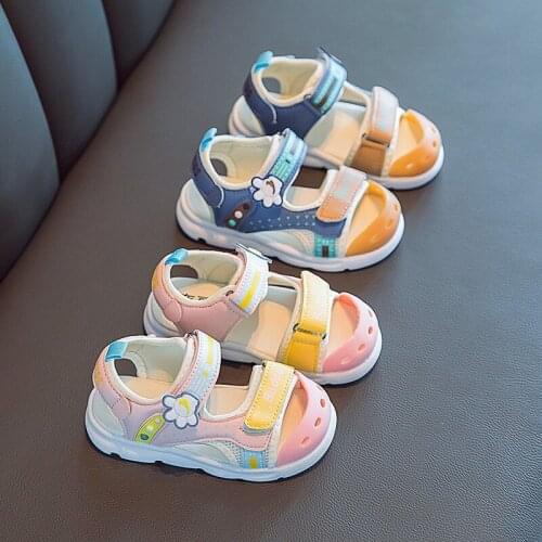 Disney childrens cartoon Minnie Mickey boys and girls non-slip soft-soled sandals beach shoes summer sandals