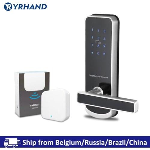 TTlock Bluetooth WiFi Security Safe Electronic Keypad RFID Keyless Smart Door Lock