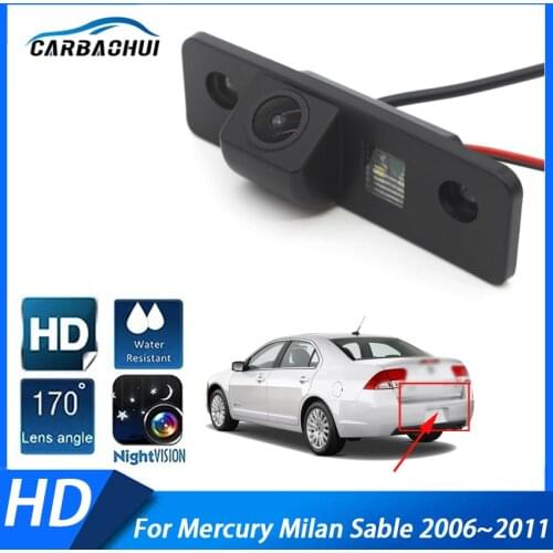Night Vision Waterproof Car Rear View Reverse Back Up Parking Camera ​For Mercury Milan Sable 2006 2007 2008 2009 2010 2011