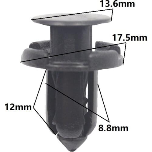 KA LI LI Auto Car Bumper Fastener Push Type Fixed Clamp Rivet For Honda