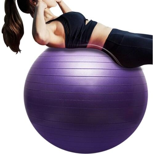 Yoga Ball Pilates Fitness Gym Home Balance Fitball Exercise Pilates Workout Massage Ball 65cm Women