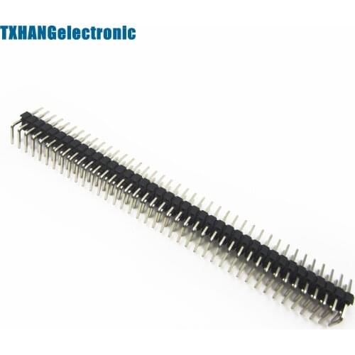 10pcs 2.54mm 2x40 Pin Male Double Row Right Angle Pin Header Strip diy electronics